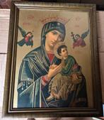 Oud religieus schilderij: Maria met Kind icoon, Ophalen of Verzenden