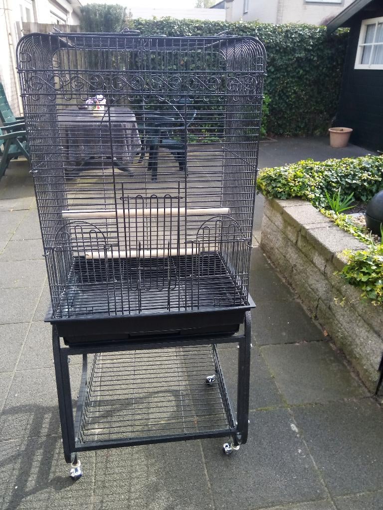 vogelkooi, Dieren en Toebehoren, Vogels | Hokken en Kooien, Ophalen, Gebruikt, Metaal, Vogelkooi