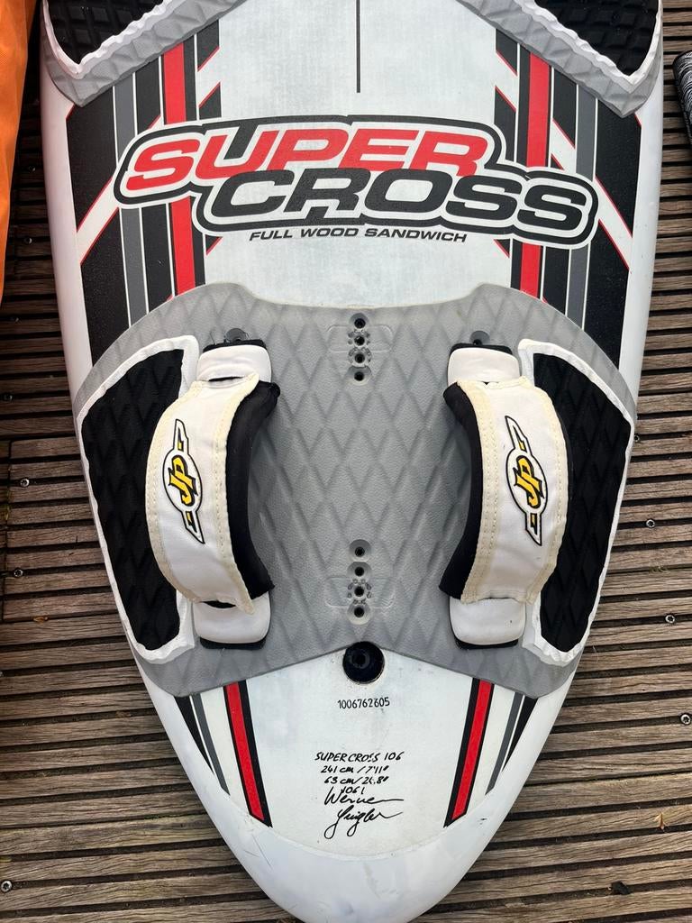 Complete JP slalom - freeride set met 6,6 en 7,2, Watersport en Boten, Ophalen, Gebruikt, Minder dan 250 cm, Met vin(nen)