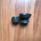 Antieke kandelaars tin, Ophalen of Verzenden