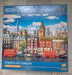 Gibson Puzzel - Streets of London - 500 stukjes, Ophalen of Verzenden, 500 t/m 1500 stukjes, Zo goed als nieuw, Legpuzzel