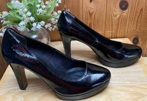 S.Oliver schoenen maat 38 nieuwstaat [DM], Zwart, Nieuw, Ophalen of Verzenden, Schoenen met hoge hakken