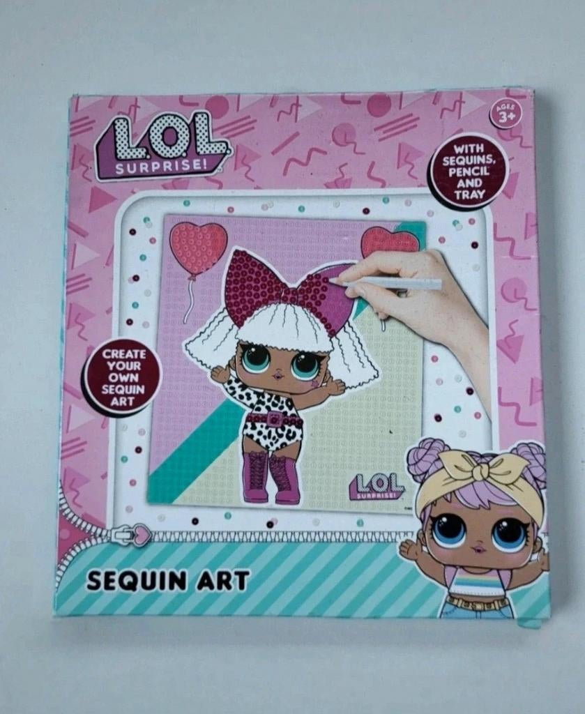 LOL Surprise pailletten schilderij, Hobby en Vrije tijd, Knutselen, Ophalen of Verzenden, Nieuw, Knutselwerk