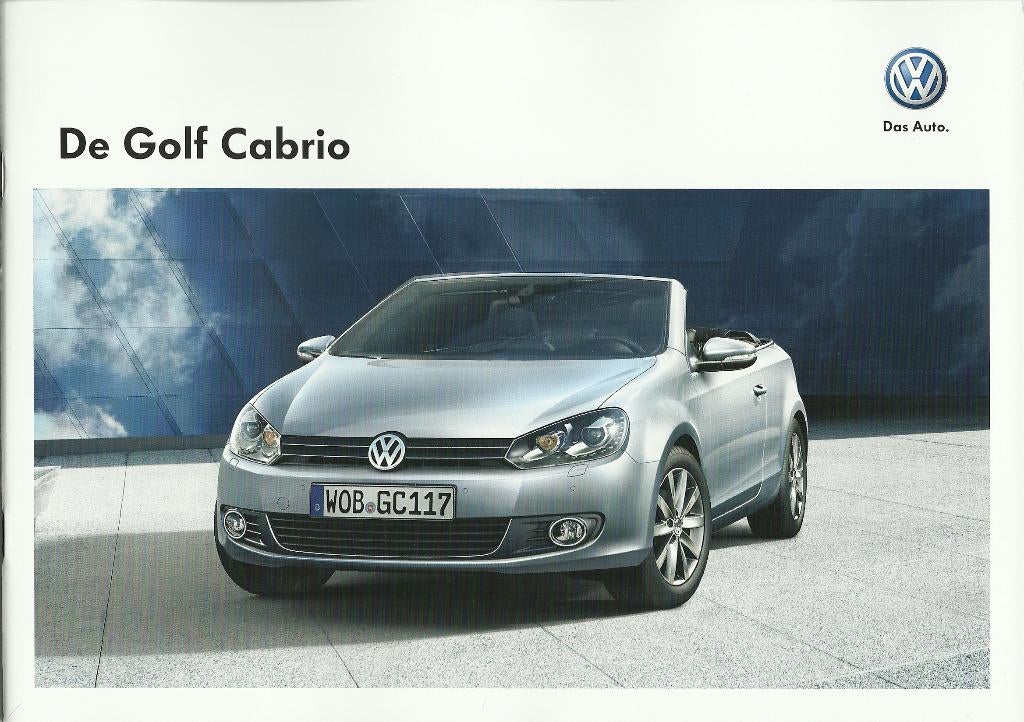 Volkswagen Golf 6 cabrio 2011 folder, Ophalen of Verzenden, Zo goed als nieuw, Volkswagen