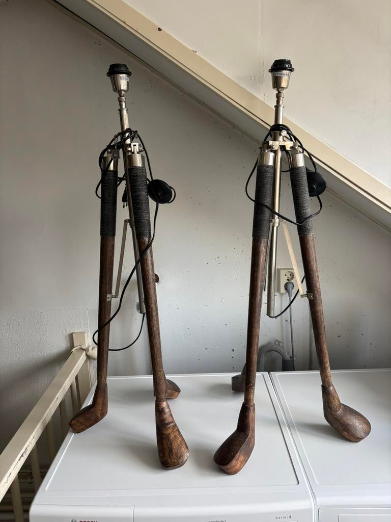 Riviera maison St. Andrew golf club lamp base 2 stuks, Huis en Inrichting, Ophalen, Zo goed als nieuw