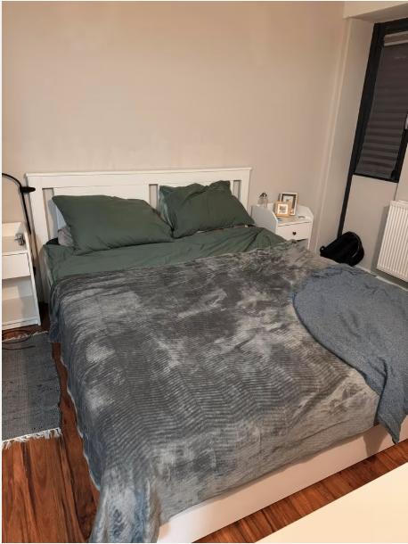 IKEA SONGESAND bed frame white 160x200 cm, Ophalen, Gebruikt, Wit, Tweepersoons