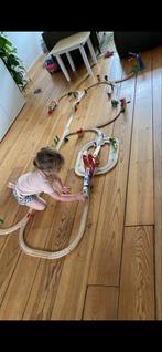 Grote set o.a. Brio houten treinbaan met veel extra's, Ophalen of Verzenden, Gebruikt