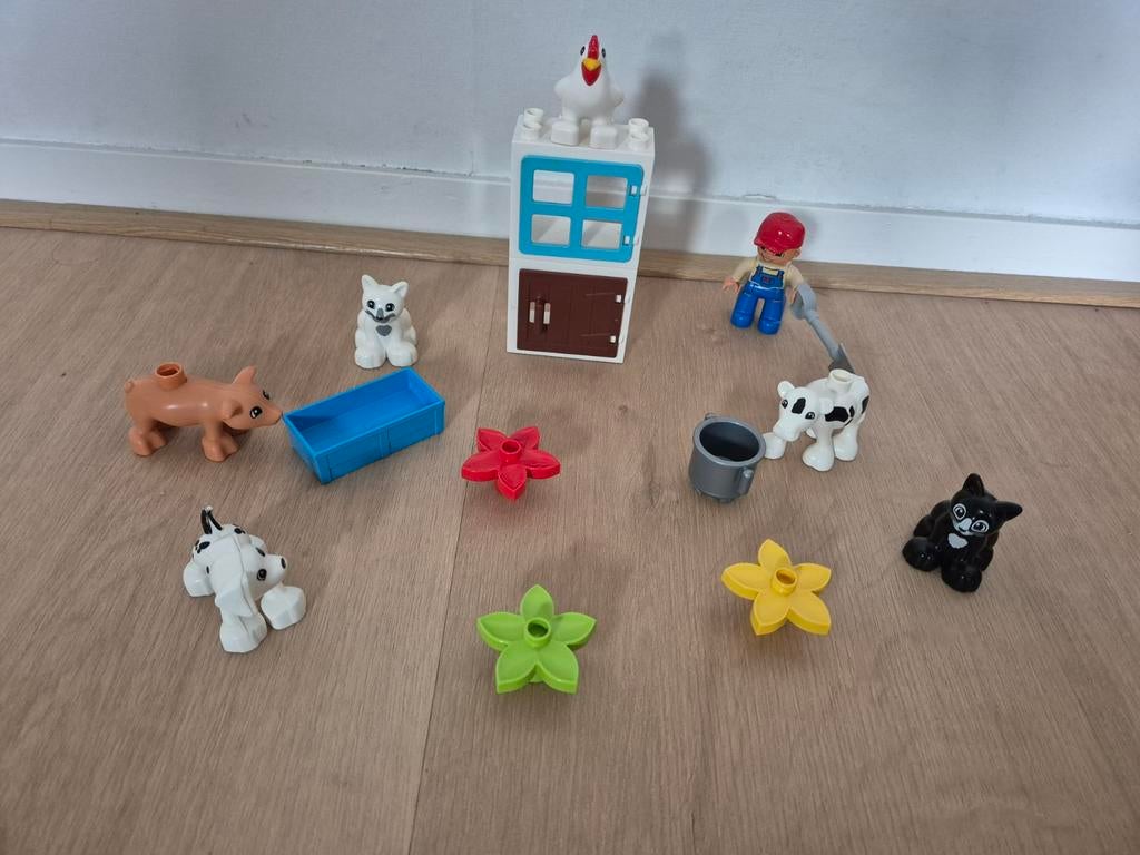 Grote Duplo collectie met boerderijdieren en voertuigen, Kinderen en Baby's, Speelgoed | Duplo en Lego, Gebruikt, Duplo, Complete set