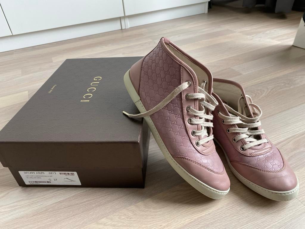 Gucci Roze Sneakers Maat 37, Kleding | Dames, Schoenen, Ophalen of Verzenden, Roze, Sneakers of Gympen, Zo goed als nieuw