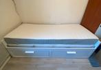 Ikea Brimnes uitschuifbaar bed met 2 matrassen, Huis en Inrichting, Slaapkamer | Bedden, Ophalen, Wit, Tweepersoons, 80 cm