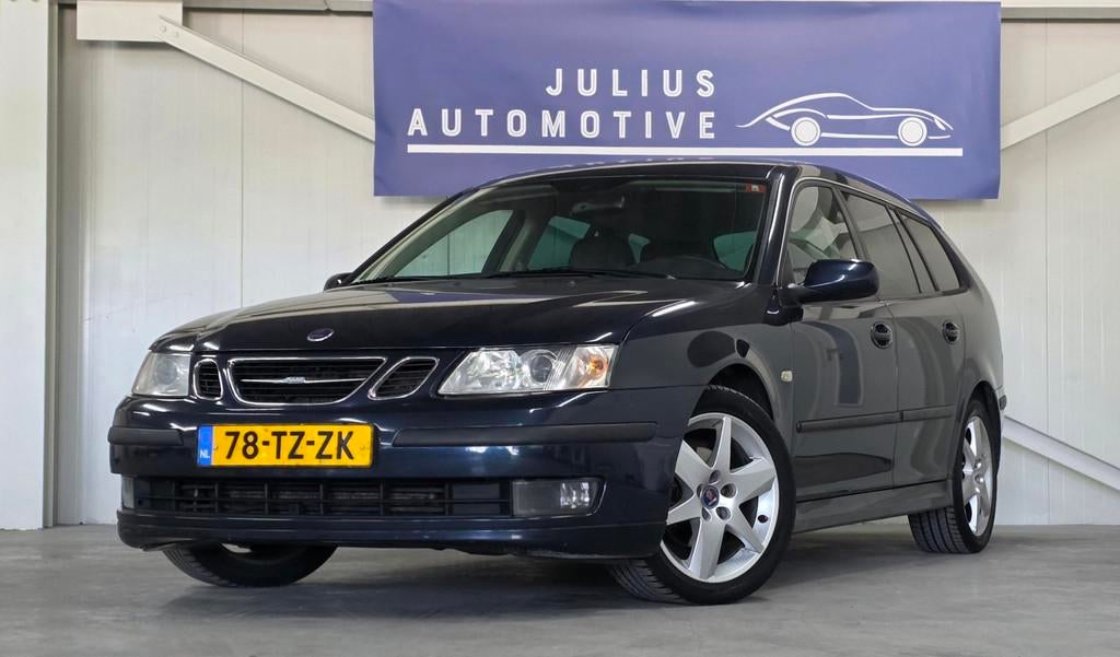 Saab 9-3 Sport Estate 2.0t Linear Hirsch Performance 195PK N, Auto's, Saab, 1998 cc, Gebruikt, Zwart, 4 cilinders