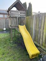 Glijbaan met speelhuis - veel speelplezier in de tuin., Kinderen en Baby's, Speelgoed | Buiten | Speeltoestellen, Ophalen, Gebruikt
