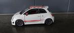 Modelauto Fiat Abarth 1/24 wit, Ophalen of Verzenden, Groter dan 1:32, Auto, Overige merken
