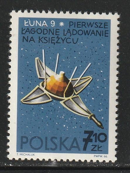 Polen 1966 - Ruimtevaart onderzoek, Postzegels en Munten, Ophalen, Polen, Postfris