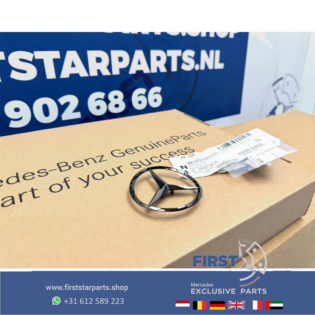 W214 STER Kofferbak LOGO achterklep EMBLEEM zwart W176 W117, Auto-onderdelen, Carrosserie en Plaatwerk, Gebruikt, -, Ophalen of Verzenden