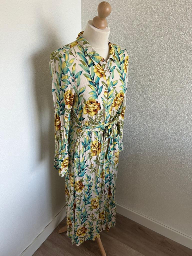 King Louie maat 40 prachtige lange blousejurk rozen 489, Maat 38/40 (M), Ophalen of Verzenden, Zo goed als nieuw, King Louie