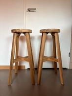2x IKEA SKOGSTA barkruk hout 70cm - Gebruikt, Ophalen, Gebruikt, Met voetsteun, 60 tot 90 cm
