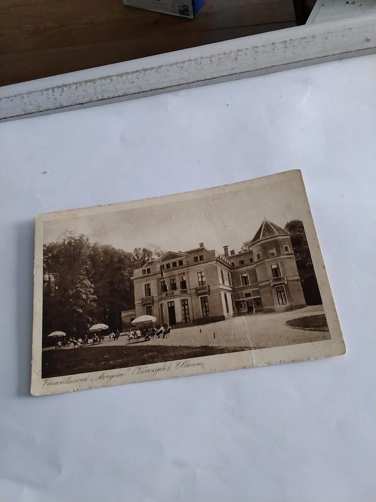 ELLECOM. VAKANTIEOORD  "AVEGOOR", Ophalen of Verzenden, Voor 1920, Zuid-Holland