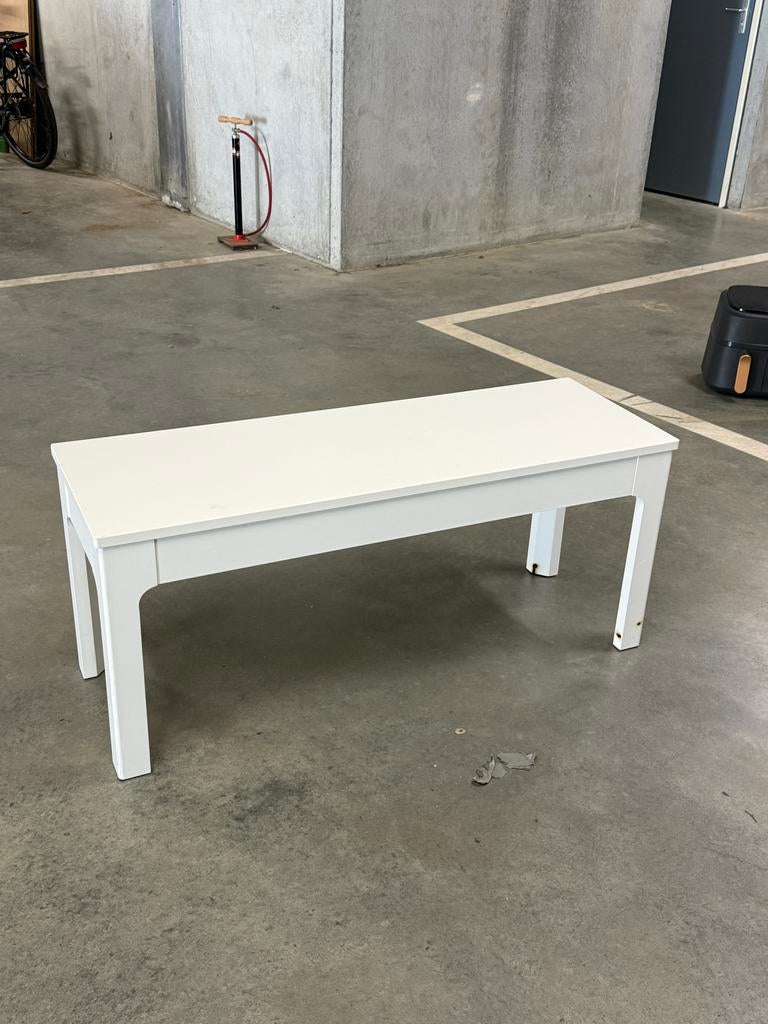 IKEA EKEDALEN bank wit 105x36 cm, Huis en Inrichting, Ophalen, Gebruikt, Wit, Eén
