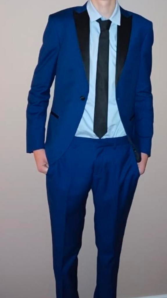 Kostuum dark blue / (gala)pak donker blauw, Kleding | Heren, Kostuums en Colberts, Zo goed als nieuw, Maat 48/50 (M), Blauw, Ophalen of Verzenden