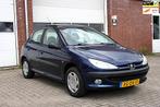 Peugeot 206 1.4 Gentry - AIRCO - 5 deurs - Distributie verv., Auto's, Peugeot, 15 km/l, 31 €/maand, 4 cilinders, Blauw