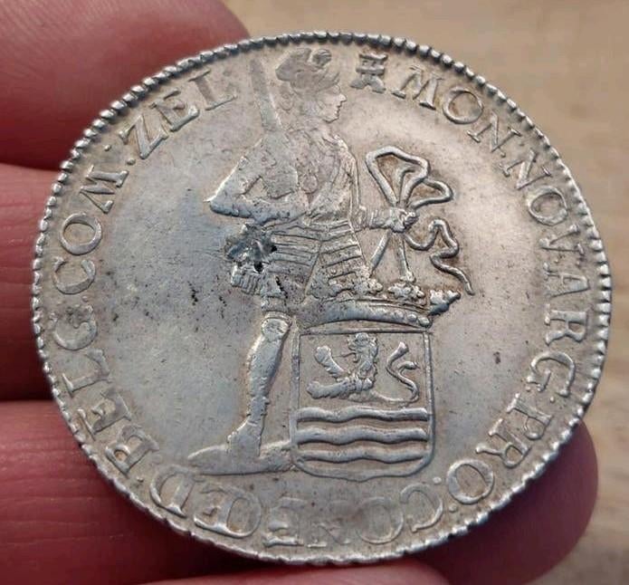 Zilveren dukaat zeeland 1785 cnm 2.49.50, Ophalen of Verzenden, Vóór koninkrijk, Overige waardes