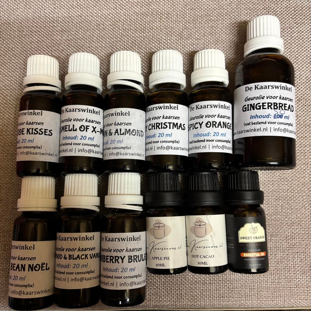 Kaarsen olie winter/kerst geuren, Ophalen of Verzenden, Zo goed als nieuw, Overige materialen, Minder dan 25 cm