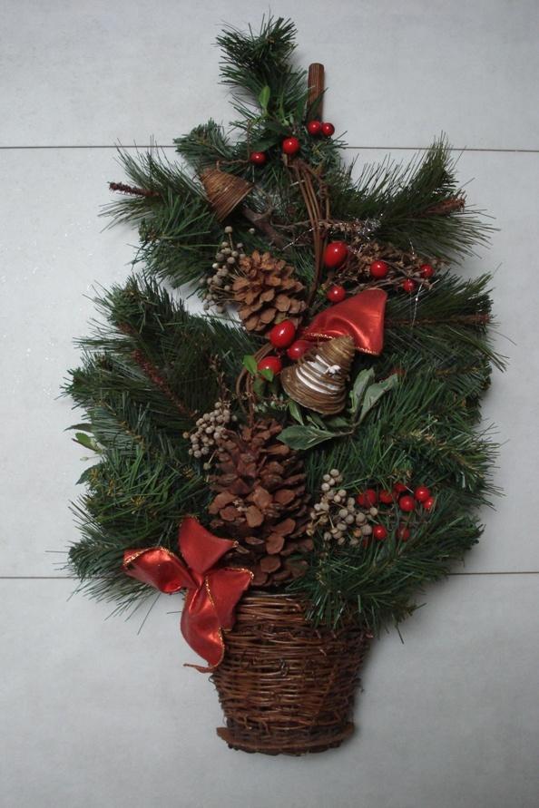 Nw groot kunst kerststuk voordeurversiering kerstversiering, Diversen, Kerst, Nieuw, Ophalen of Verzenden