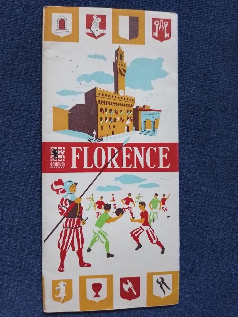 oude kaart van Florence, Boeken, Atlassen en Landkaarten, Gelezen, Verzenden, Italië, Landkaart