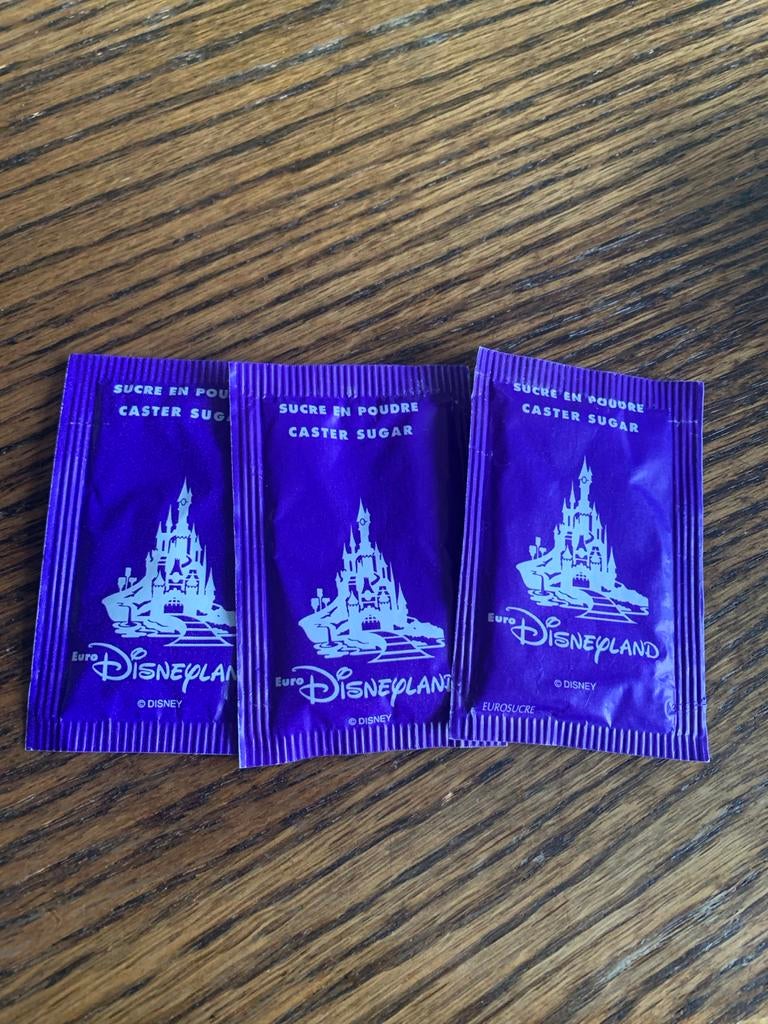 3x Euro Disneyland suikerzakjes, Ophalen of Verzenden, Overige figuren, Nieuw, Overige typen