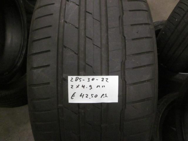 285 30 22 ZR Hankook Ventus S1 Evo 3 zomerbanden, Gebruikt, 285 mm, Overige maten, Ophalen of Verzenden