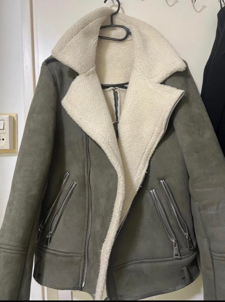 Frilivin winterjas met teddy voering, Kleding | Dames, Jassen | Winter, Ophalen of Verzenden, Zo goed als nieuw, Maat 36 (S), Groen