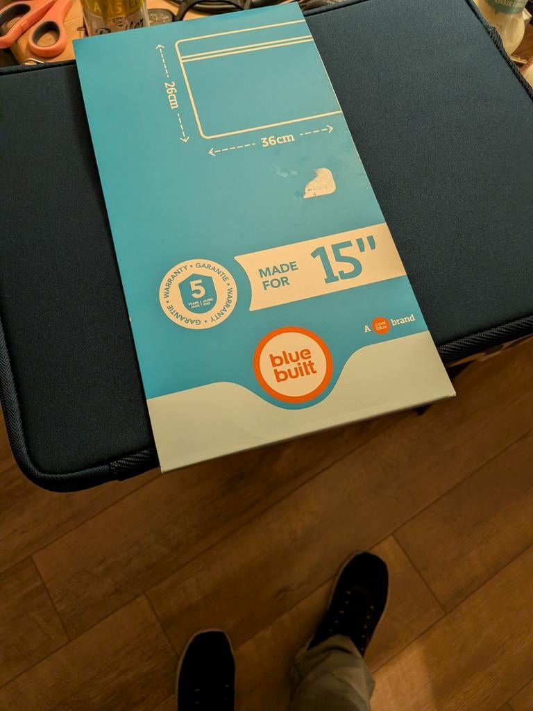 BlueBuilt laptophoes 15 inch, Computers en Software, Laptophoezen, Verzenden