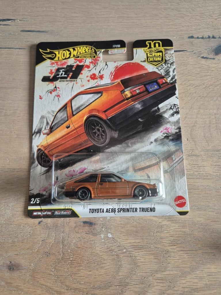 Hot Wheels Premium CC JH5 - Toyota AE86 Sprinter Trueno, Ophalen of Verzenden, Nieuw, Auto