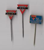 CJV CJMV emaille Schiebroek speldjes, Gebruikt, Niet vindbaar, Niet vindbaar, Speldje of Pin