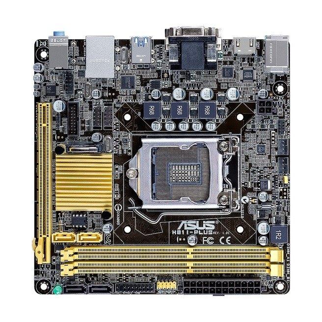 Asus H81I-PLUS Moederbord, Computers en Software, Moederborden, DDR3, Ophalen of Verzenden, Zo goed als nieuw, Mini-ITX