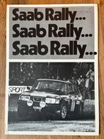 Saab 99 EMS Rally brochure, Ophalen of Verzenden, Zo goed als nieuw, Overige merken