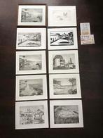 10 Gravures - Algarve Portugal door M.B. Janssen Bergen NH, Ophalen of Verzenden