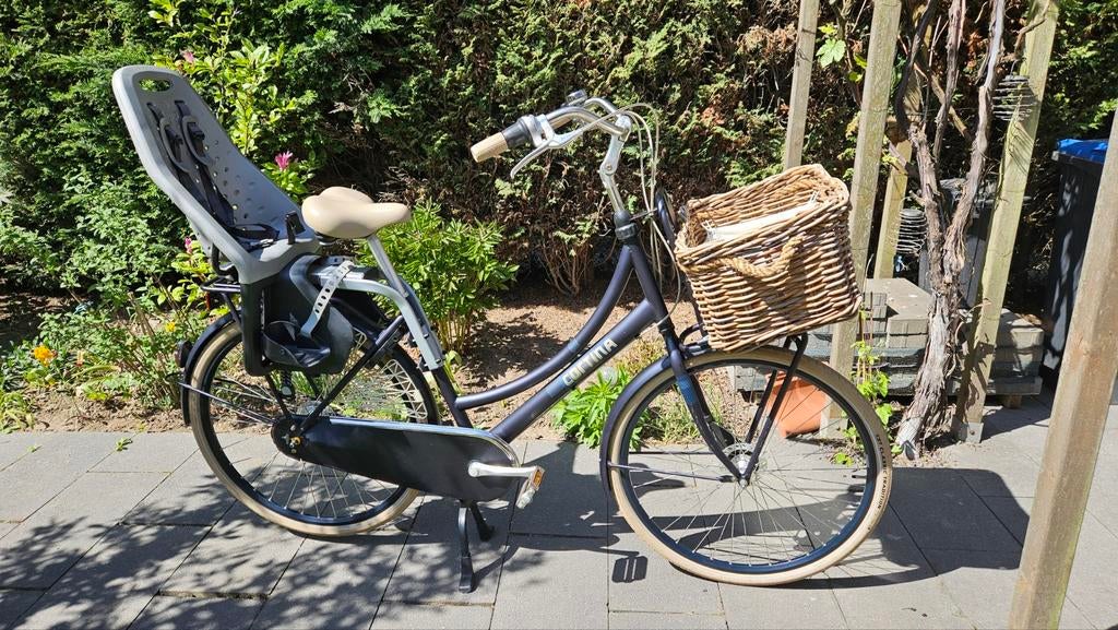 Cortina moederfiets, Fietsen en Brommers, Zo goed als nieuw, Mandje, Ophalen, Overige merken