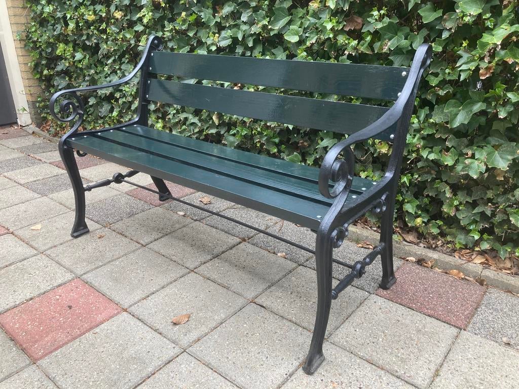 Parkbank tuinbank gietijzer eiken NIEUW, Tuin en Terras, Tuinbanken, Nieuw, Ophalen of Verzenden, X, Hout