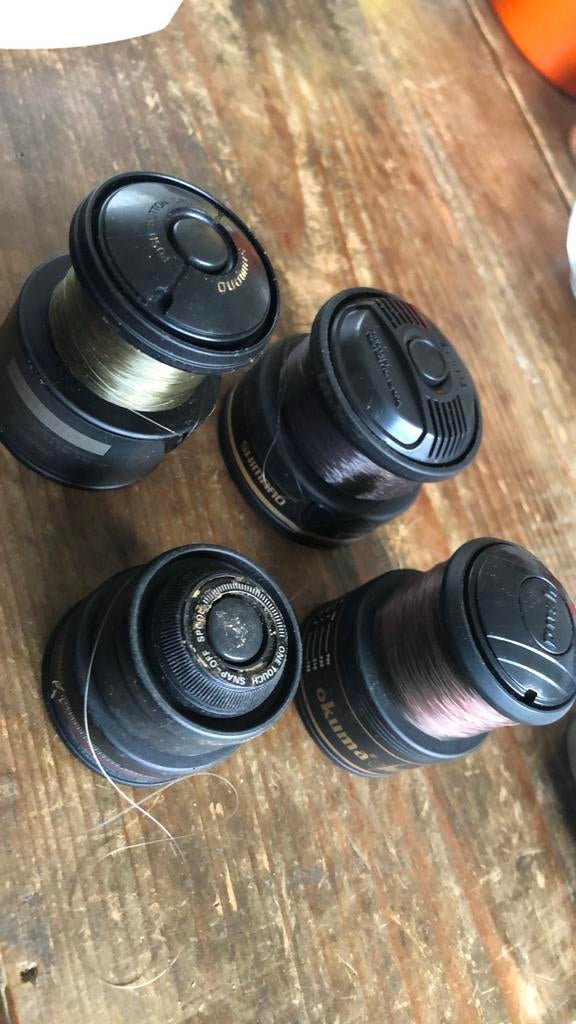 Verschillende spoelen voor hengels: Okuma, Shimano, Ophalen of Verzenden, Gebruikt, Molen