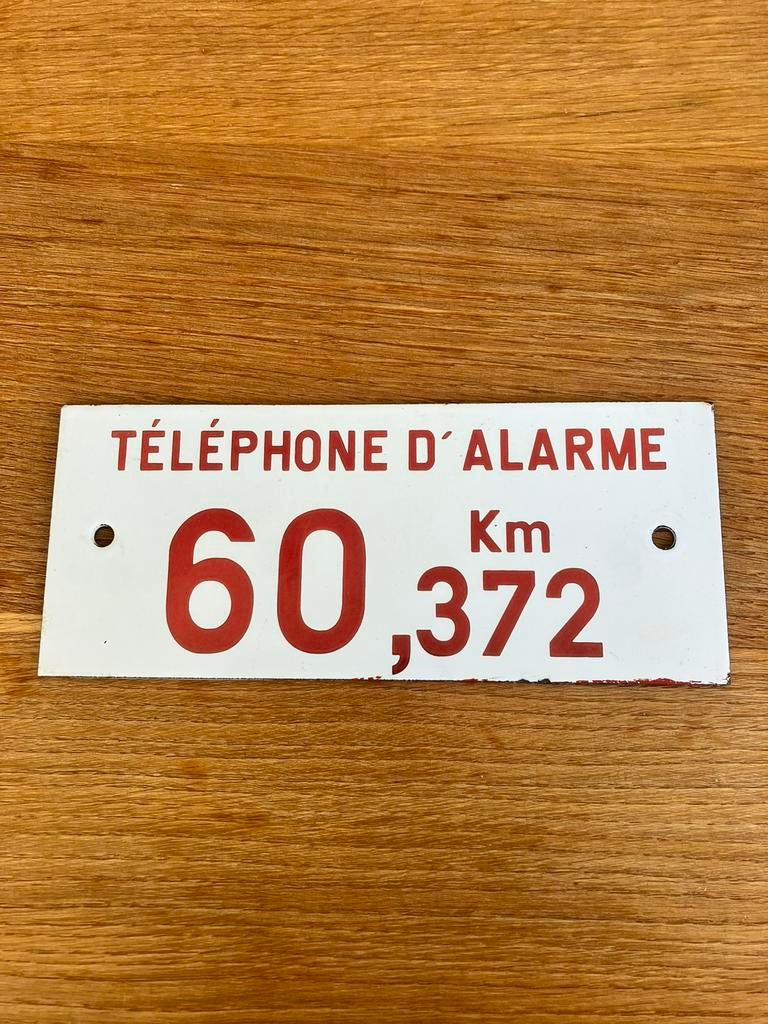 Emaille bordje bord reclamebord sncf franse spoorwegen trein, Verzamelen, Spoorwegen en Tramwegen, Ophalen of Verzenden, Gebruikt