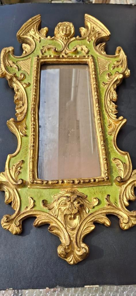 Barok florentijns frame spiegel, Antiek en Kunst, Ophalen of Verzenden, Rechthoekig