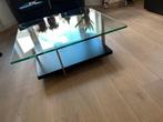 Rolf Benz salontafel - Glas en Metaal, Gebruikt, Vierkant, Glas, Minder dan 50 cm
