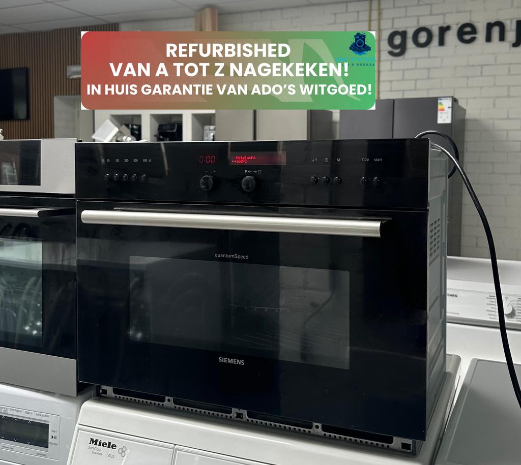 SIEMENS IQ700 INBOUW COMBI OVEN MET MAGNETRON 42L, 45 tot 60 cm, SIEMENS, Info@adoswitgoed.nl, Refurbished
