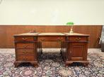 Klassiek Engels Chesterfield Bureau Partnerdesk, Antiek en Kunst, Ophalen of Verzenden