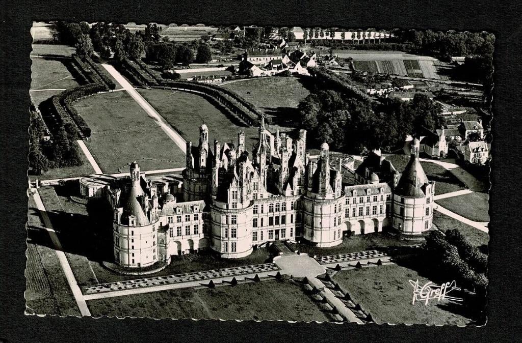 Frankrijk : Touraine Chambord Le Chateau - afgestempeld 1953, Verzenden, 1940 tot 1960, Gelopen, Frankrijk