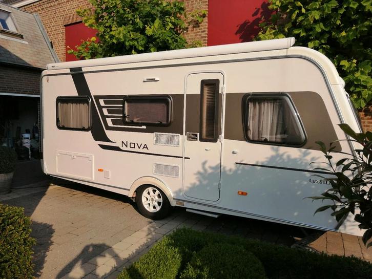 Eriba Nova 495 Luxus Line  Mover Luifel Fietsdrager, Caravans en Kamperen, Caravans, Particulier, tot en met 4, Rondzit, Eriba