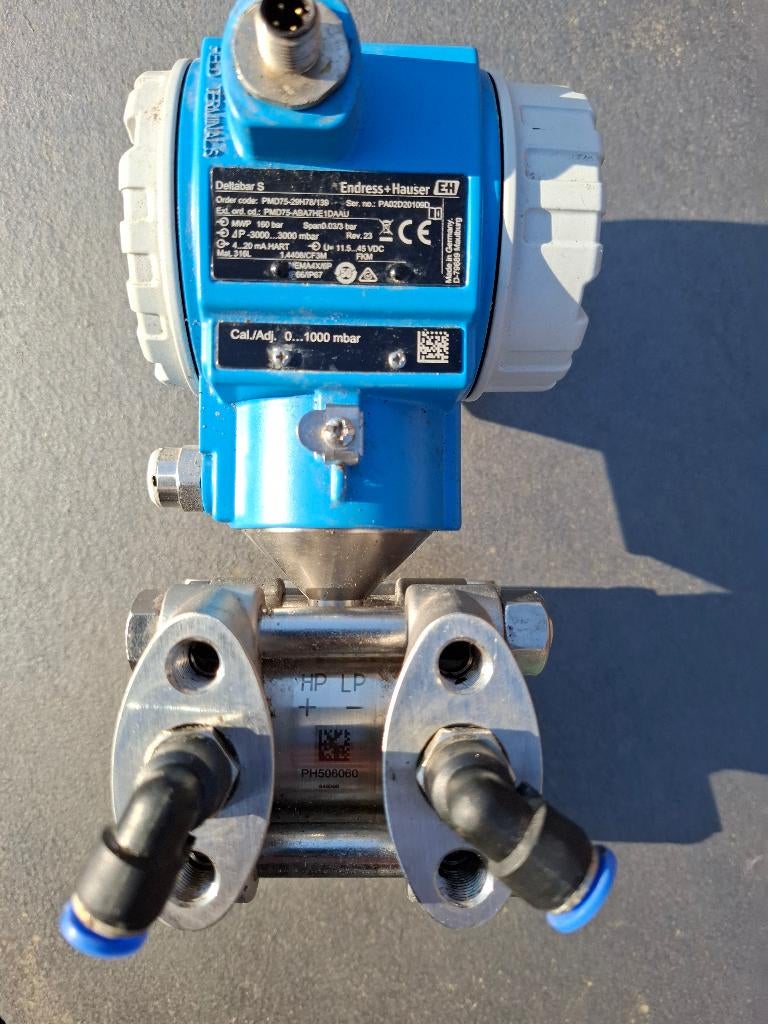 Endress & Hauser Deltabar S / PMD75-drukverschiltransmitter, Ophalen of Verzenden, Gebruikt