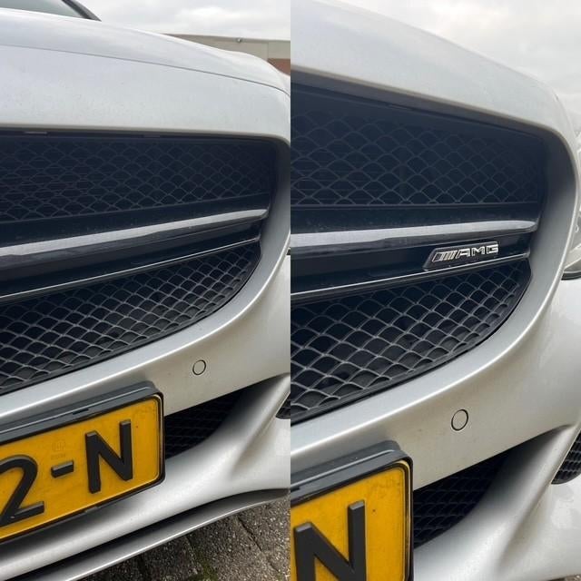 amg grill logo gril embleem amg w205 w204 w117 w118 w177 a45, Ophalen of Verzenden, Nieuw